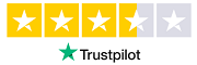 Trustpilot 3,5 von 5 Sterne