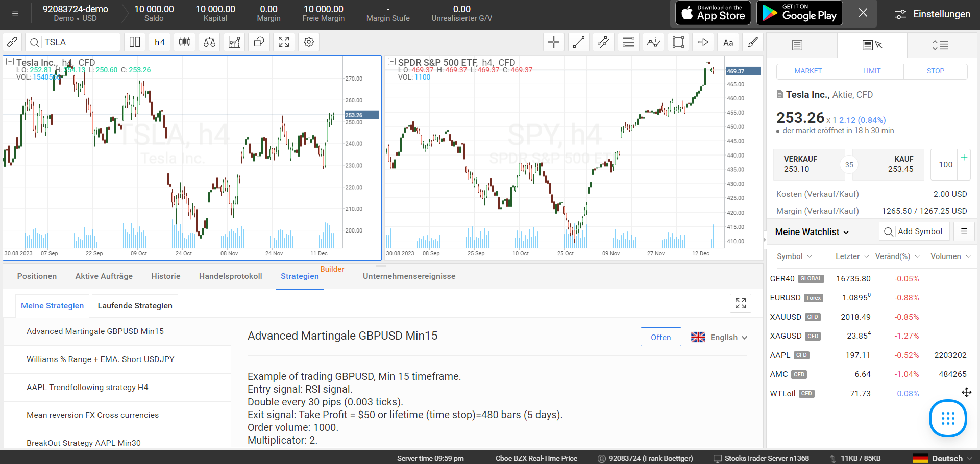 Roboforex R Stocks Trader Plattform