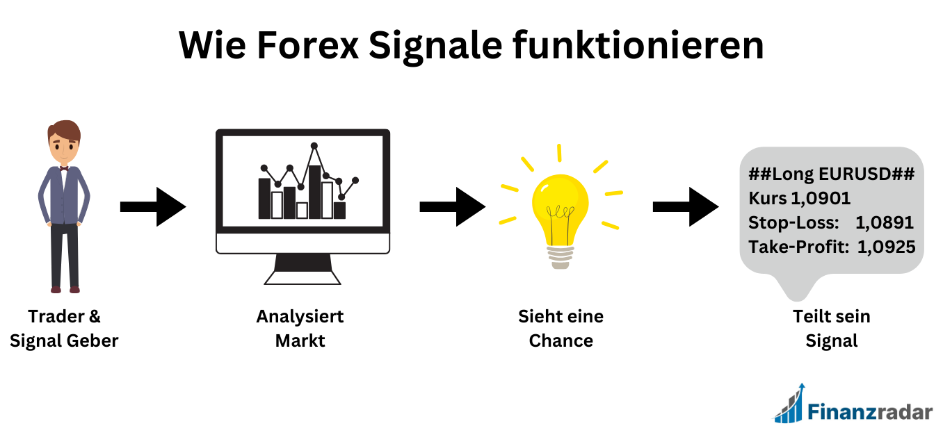 Forex Signale Infografik (Wie funktionieren Forex Signale)