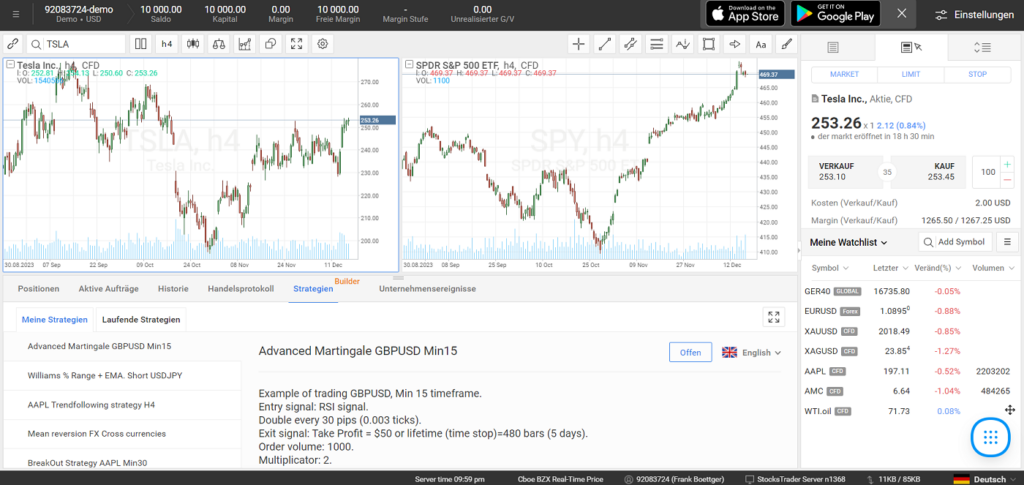 R Stocks Trader Plattform