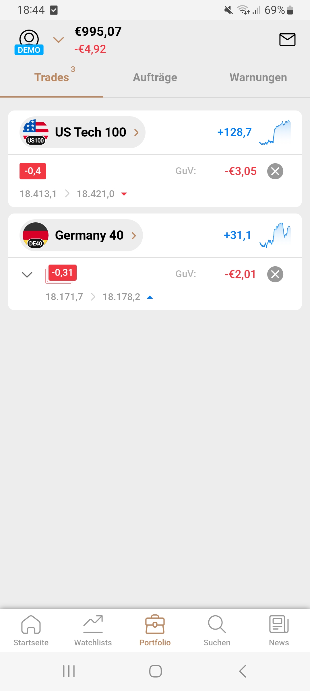 Capital.com App Offene Positionen Übersicht Capital.com App Offene Positionen Übersicht