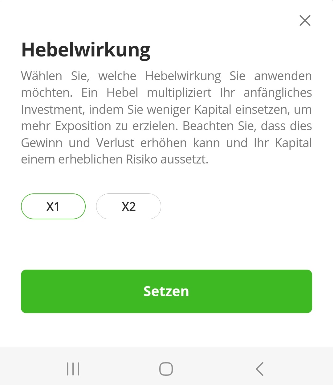 eToro Hebel