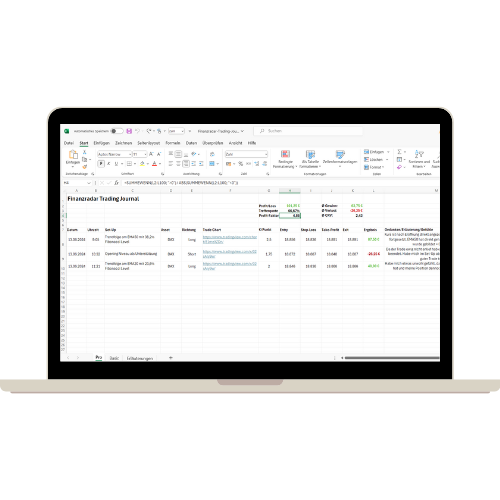 Trading Tagebuch Transparent Computer