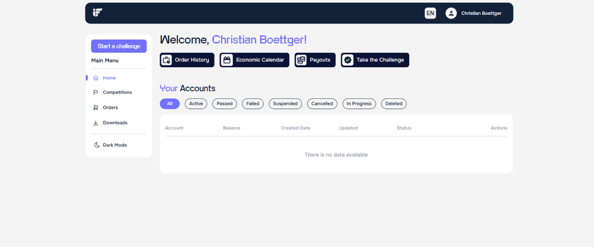 Instant Funding Dashboard