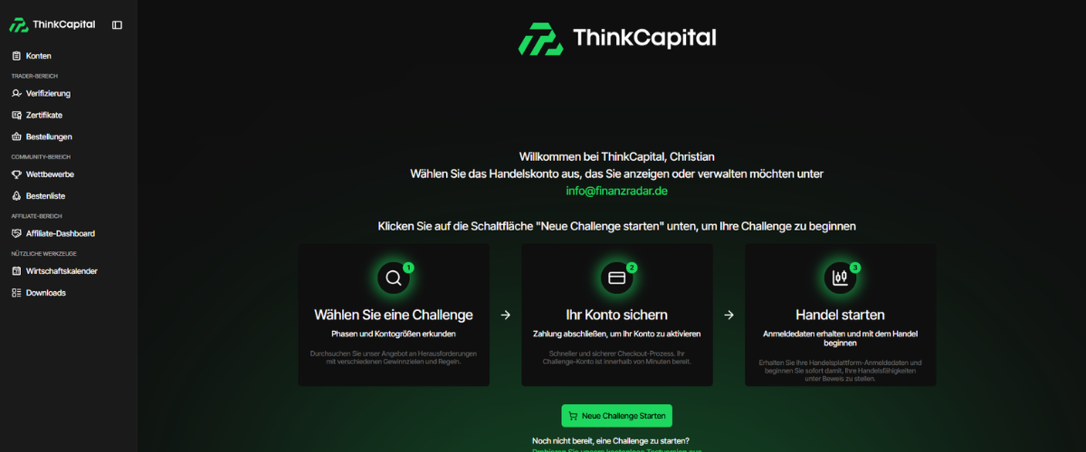 ThinkCapital Dashboard