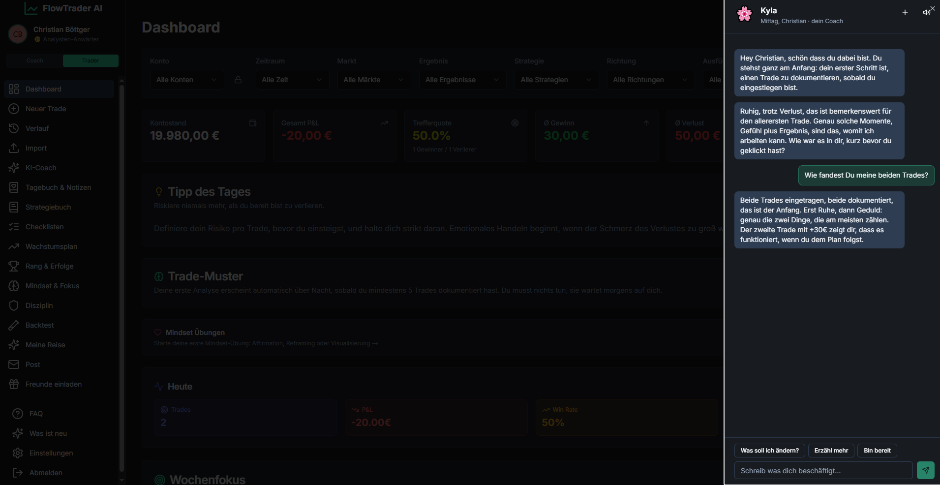 FlowTrader AI KI Analyse