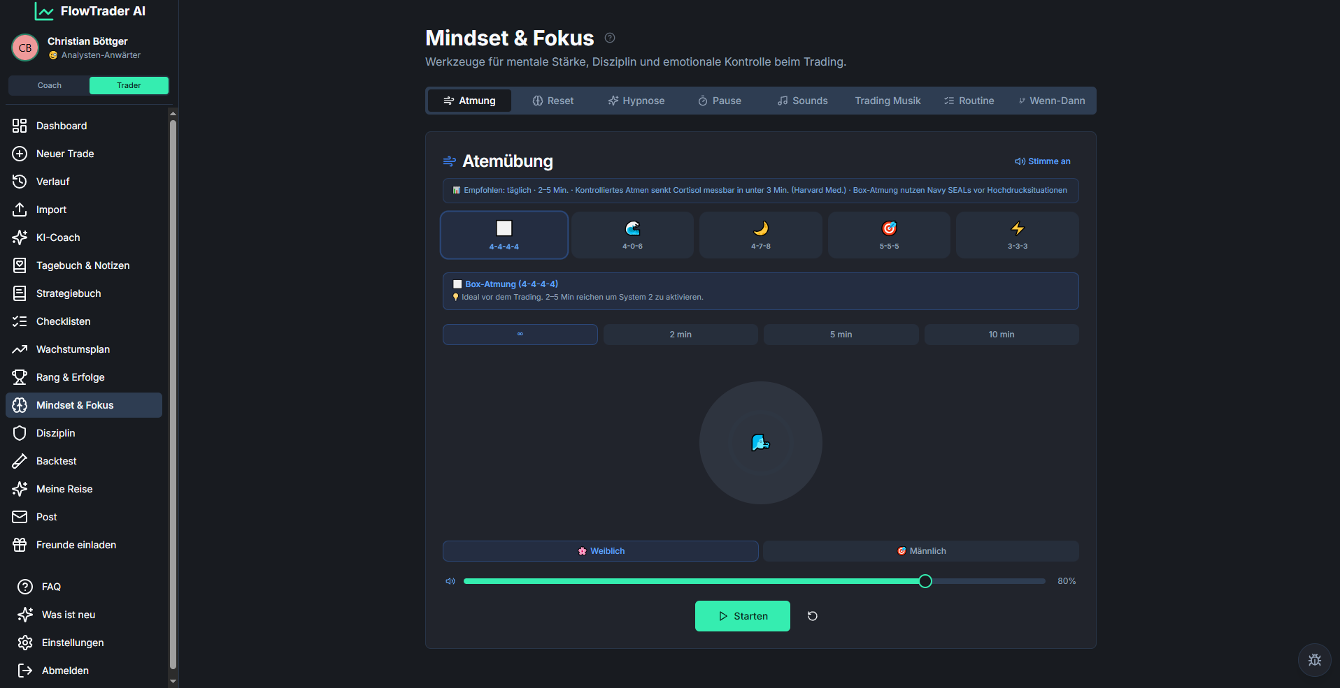 FlowTrader AI Mindset Center